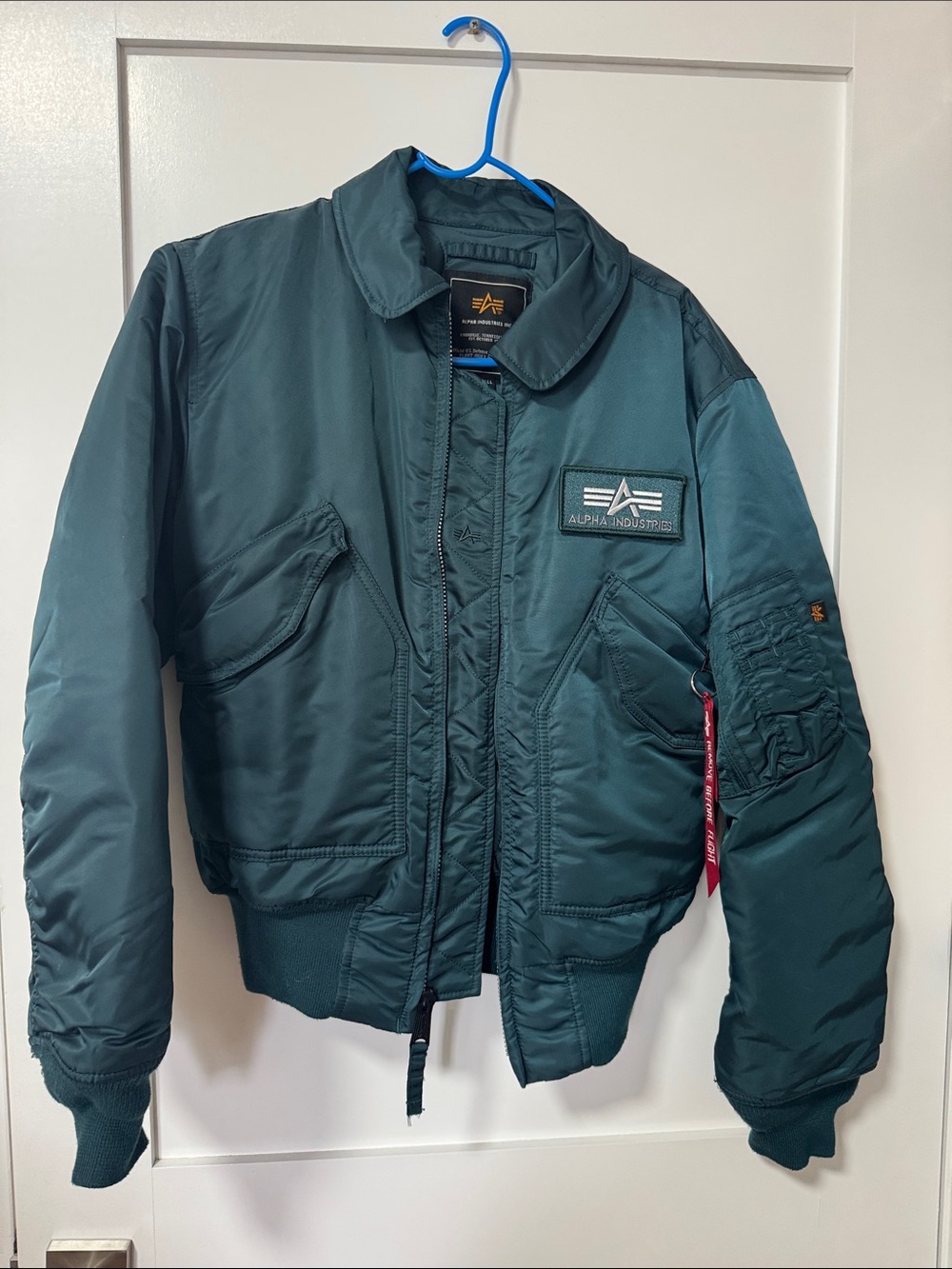 Alpha Industries Teal Green Men's Bomber Jacket